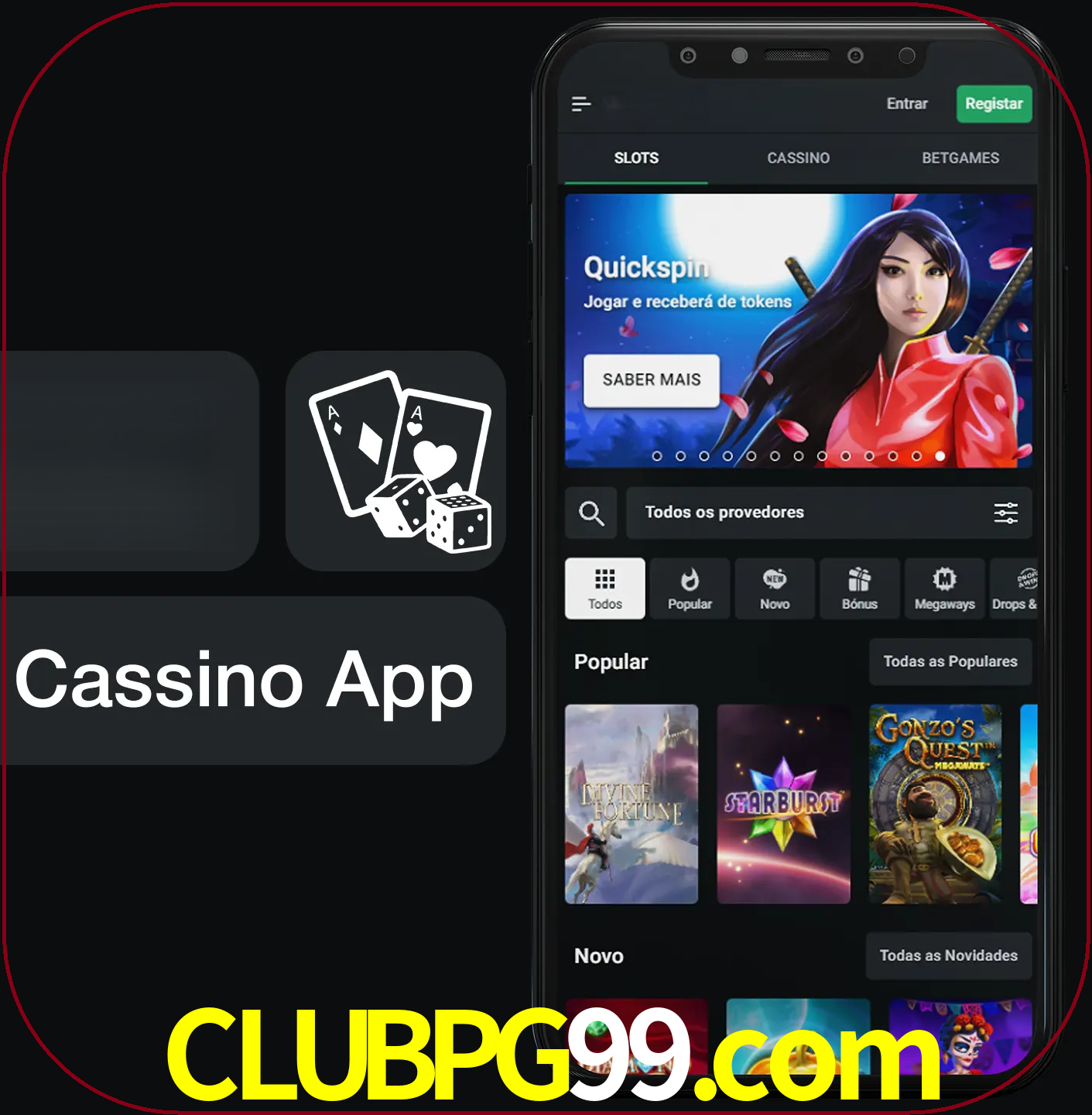 Jogue jogos de cassino e ganhe.