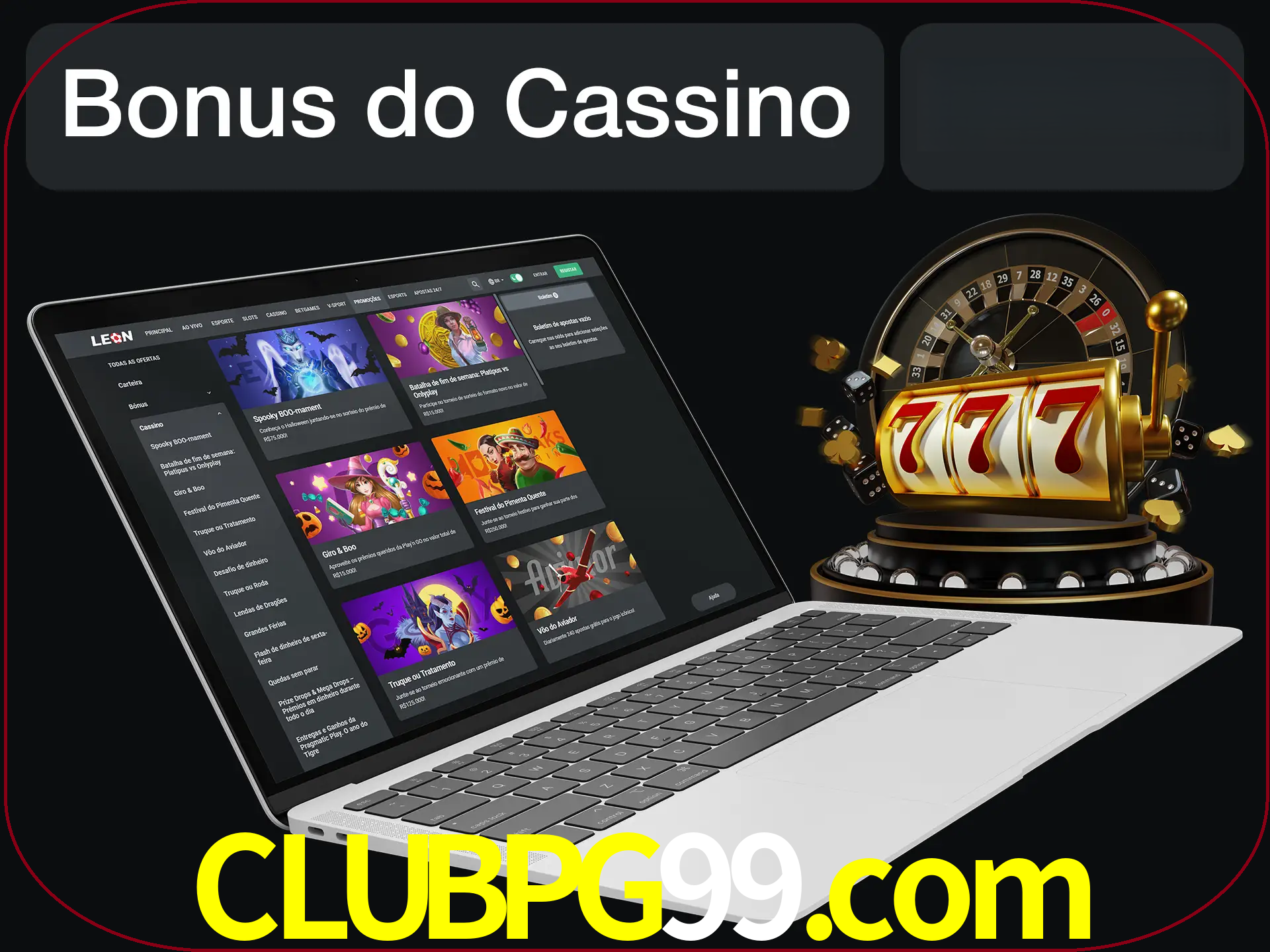 Use o bônus do cassino para começar melhor.